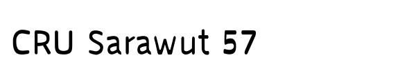 CRU Sarawut 57 font preview